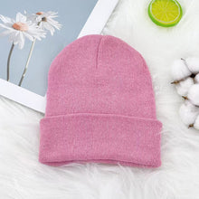 Load image into Gallery viewer, Autumn Winter Retro Solid Color Knitted Hat Bob Hat Soft Warm Knitted Cap Men Women Winter Wind Protection Warm Hat