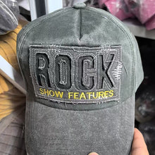 Load image into Gallery viewer, Korean Version Pure Cotton Embroidered Retro Color Blocking Baseball Cap Fashion Shabby Denim Hat Men Women