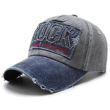 Load image into Gallery viewer, Korean Version Pure Cotton Embroidered Retro Color Blocking Baseball Cap Fashion Shabby Denim Hat Men Women