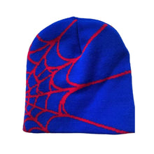 Load image into Gallery viewer, Y2K Knitted Hat Spider Web Jacquard Hat Outdoor Sports Fashion Hat Warm Hat Skullies Hat For Men Women