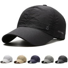 Load image into Gallery viewer, Solid Color Running Cap Outdoor Sport Thin Quick Drying Breathable Baseball Hat Duck Tongue Cap For Men