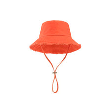 Load image into Gallery viewer, Solid Colored Fisherman Hat Foldable Casual Hat Outdoor Wide Brim Hat Travel Panama Hats Bucket Hat