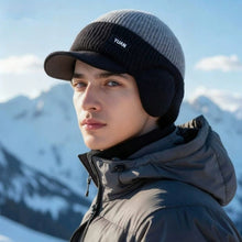 Load image into Gallery viewer, Men Outdoor Activities Warm Hat Baseball Cap Ear Protecting Warm Knitted Cap Multicolored Woolen Cap