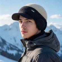 Load image into Gallery viewer, Men Outdoor Activities Warm Hat Baseball Cap Ear Protecting Warm Knitted Cap Multicolored Woolen Cap