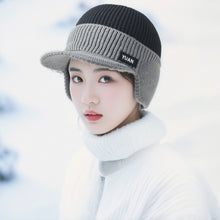 Load image into Gallery viewer, Men Outdoor Activities Warm Hat Baseball Cap Ear Protecting Warm Knitted Cap Multicolored Woolen Cap