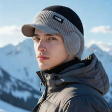 Load image into Gallery viewer, Men Outdoor Activities Warm Hat Baseball Cap Ear Protecting Warm Knitted Cap Multicolored Woolen Cap