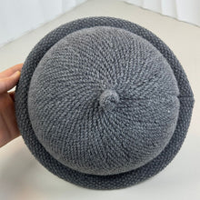 Load image into Gallery viewer, Autumn Winter Rolled-up Japanese Style Casual Hats Warm Domed Woolen Cap Knitted Melon Skin Hat Bucket Hat