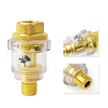 Load image into Gallery viewer, 1/4"NPT Automatic Lubrication Mini In-Line Oiler Lubricator for Pneumatic Tool Air Compressor Pipe Repair Air Tool