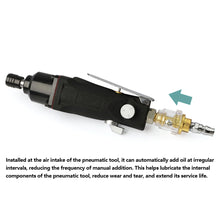 Load image into Gallery viewer, 1/4"NPT Automatic Lubrication Mini In-Line Oiler Lubricator for Pneumatic Tool Air Compressor Pipe Repair Air Tool
