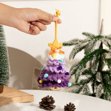 Load image into Gallery viewer, Knitted Christmas Tree with Jingle Bell Christmas Bell Hanging Decoration Wool Crochet Christmas Tree Hanging Pendant for Christmas Party