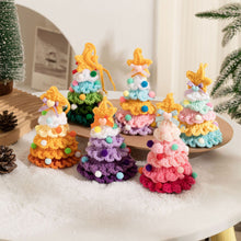 Load image into Gallery viewer, Knitted Christmas Tree with Jingle Bell Christmas Bell Hanging Decoration Wool Crochet Christmas Tree Hanging Pendant for Christmas Party