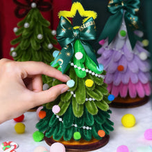 Load image into Gallery viewer, 18/20cm DIY Twist Stick Christmas Tree Mini DIY Tree Kit Twisted Xmas Tree Ornaments Table Top Figurine for Home Party Wedding Decor