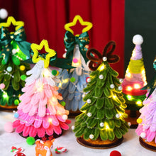 Load image into Gallery viewer, 18/20cm DIY Twist Stick Christmas Tree Mini DIY Tree Kit Twisted Xmas Tree Ornaments Table Top Figurine for Home Party Wedding Decor