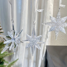 Load image into Gallery viewer, Crystal Christmas Tree Pendant Xmas Transparent Ice Hanging Snowflake Natal Ornament New Year Home Windown Decoration