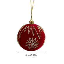Load image into Gallery viewer, 1PCS 8cm Christmas Ball Ornaments Xmas Tree Hanging Pendants Home Party Decor New Year Noel Navidad
