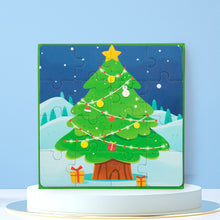 Load image into Gallery viewer, Christmas Magnetic Puzzle for Kids Game Early Learning Education Toys Santa Snowman Puzzle for Kids Xmas Stocking Stuffer Gift Bag Filler