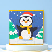 Load image into Gallery viewer, Christmas Magnetic Puzzle for Kids Game Early Learning Education Toys Santa Snowman Puzzle for Kids Xmas Stocking Stuffer Gift Bag Filler