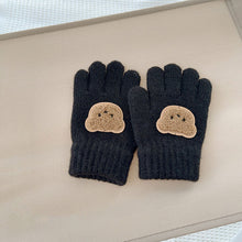 Load image into Gallery viewer, 3-7Y Baby Cartoon Bear Mittens Winter Warm Kids Girl Solid Doll Gloves Knitted Children Toddler Thick Teething Mitten