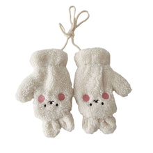 Load image into Gallery viewer, 2Years + Korean Style Children's Scarf Winter New Ins Cartoon Bear Boys and Girls Baby Scarfs Gloves