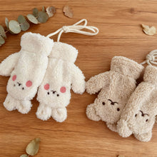 Load image into Gallery viewer, 2Years + Korean Style Children's Scarf Winter New Ins Cartoon Bear Boys and Girls Baby Scarfs Gloves
