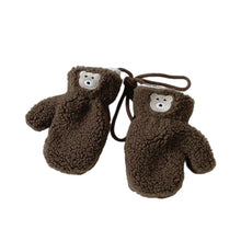 Load image into Gallery viewer, 2Years + Korean Style Children's Scarf Winter New Ins Cartoon Bear Boys and Girls Baby Scarfs Gloves