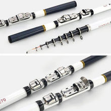 Load image into Gallery viewer, 1.8-3M Telescopic Fiberglass Rock Fishing Rod Portable Ultralight Spinning Rod for Bass and Carp