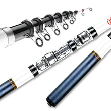 Load image into Gallery viewer, 1.8-3M Telescopic Fiberglass Rock Fishing Rod Portable Ultralight Spinning Rod for Bass and Carp