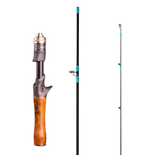 Load image into Gallery viewer, 1.37/1.5M Carbon Wood Baitcasting Rod UL Ultra-Light Action Lure Rod for Creek and Minnow Fishing