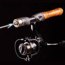 Load image into Gallery viewer, 1.37/1.5M Carbon Wood Baitcasting Rod UL Ultra-Light Action Lure Rod for Creek and Minnow Fishing