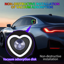 Load image into Gallery viewer, 1/2Pcs Car Window LED Heart-shaped Ambient Light Neon Light USB Powered Car Window Neon Light Decorative Lamps