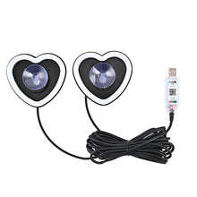 Load image into Gallery viewer, 1/2Pcs Car Window LED Heart-shaped Ambient Light Neon Light USB Powered Car Window Neon Light Decorative Lamps