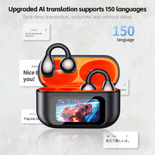 Load image into Gallery viewer, Clip-On Bluetooth Earbuds with Color Screen AI Smart Translation Stereo Wireless Earphones for Sports and Running-XG42