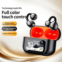 Load image into Gallery viewer, Clip-On Bluetooth Earbuds with Color Screen AI Smart Translation Stereo Wireless Earphones for Sports and Running-XG42