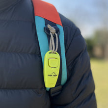 Load image into Gallery viewer, Outdoor Camping Mountaineering Survival Whistle with Lanyard High-Decibel Push-Button Emergency Whistle for Sports Safety