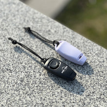 Load image into Gallery viewer, Outdoor Camping Mountaineering Survival Whistle with Lanyard High-Decibel Push-Button Emergency Whistle for Sports Safety