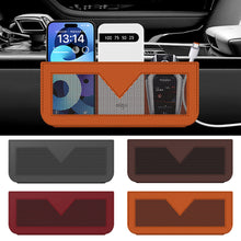 Load image into Gallery viewer, Multi-Pocket Car Seat Side Storage Net & Organizer Pouch For Receipts Cards Phone Mount Mesh Fabric Interior Accessory 
