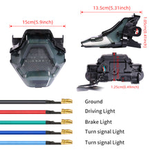 Load image into Gallery viewer, Motorcycle LED Tail Light Rear Brake Lamp Integrated Turn Signal Remote Control RGB Colorful Light for Yamaha MT-07/25 R3 R25 Y15 V1 V2 LED Taillight