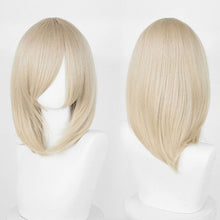 Load image into Gallery viewer, 40cm Medium Basic Anime Cosplay Wig Bang Blond Black White Red Pink Green Brown Gold Blue Heat Resistant Synthetic Hair Wigs