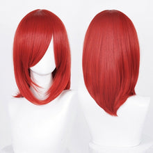 Load image into Gallery viewer, 40cm Medium Basic Anime Cosplay Wig Bang Blond Black White Red Pink Green Brown Gold Blue Heat Resistant Synthetic Hair Wigs