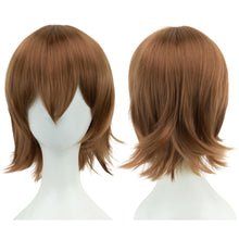 Load image into Gallery viewer, Anime Short Straight Cosplay Wig Black White Green Brown Purple Blue Gray Red Gold Man Women Heat Resistant Synthetic Hair