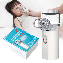 Load image into Gallery viewer, Recharegable Handheld Nebulizer Portable Mesh Nebuliser Silent Ultrasonic Nebulizer Children Adult Automizer Kids Inhalator Nebulizador