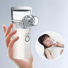 Load image into Gallery viewer, Recharegable Handheld Nebulizer Portable Mesh Nebuliser Silent Ultrasonic Nebulizer Children Adult Automizer Kids Inhalator Nebulizador