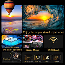 Load image into Gallery viewer, YT100 Projector Mini Portable High Quality Beamer Outdoor Camping Projector Smartphone Wireless Mirroring Supported Home Theater