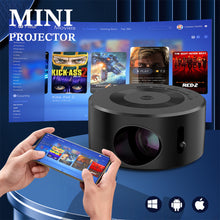 Load image into Gallery viewer, YT200 Mini Projector LED Home Media Player Audio Portable Proyectors 320X240 Pixels Black USB Video Beamer For iPhone Android
