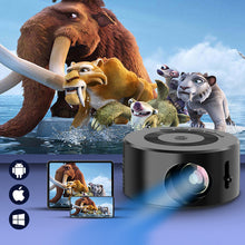 Load image into Gallery viewer, YT200 Mini Projector LED Home Media Player Audio Portable Proyectors 320X240 Pixels Black USB Video Beamer For iPhone Android