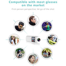 Load image into Gallery viewer, 2.7K Mini FPV Eyeglasses Video Shooting Micro-camera HD WiFi Intelligent Headset Glasses Video&Sound Recording WiFi APP Control