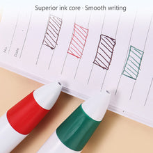 Load image into Gallery viewer, Smooth Writing Retractable 4-in-1 Multi-Colored Ink Ballpoint Pens with Carabiner Clip Keychain Pack of 4-12 Bulk for Adult