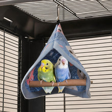 Load image into Gallery viewer, Parrot Stand Bird Swing and Nest Climbing Toy All-Season Cozy Hanging Hut Cockatiel Perch Cage Attachment Furniture