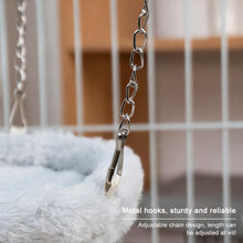 Load image into Gallery viewer, Plush Parrot Hanging Nest Warm Cozy Bird Blanket Snuggle Hut Swing Parrot Lovers Owner Winter Aviary Use Bird Cage Accessories