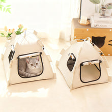 Load image into Gallery viewer, Foldable Pet Tent Cat House All-Season Portable Enclosed Cozy Multi-Pet Pet Nest Indoor Travel Pet Bed Cat/Dog Supplies